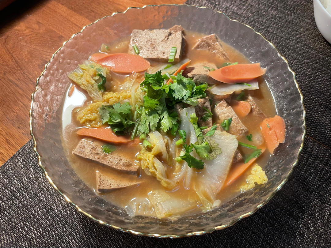 冬季最爱的家常菜！大白菜炖大豆腐或干豆腐