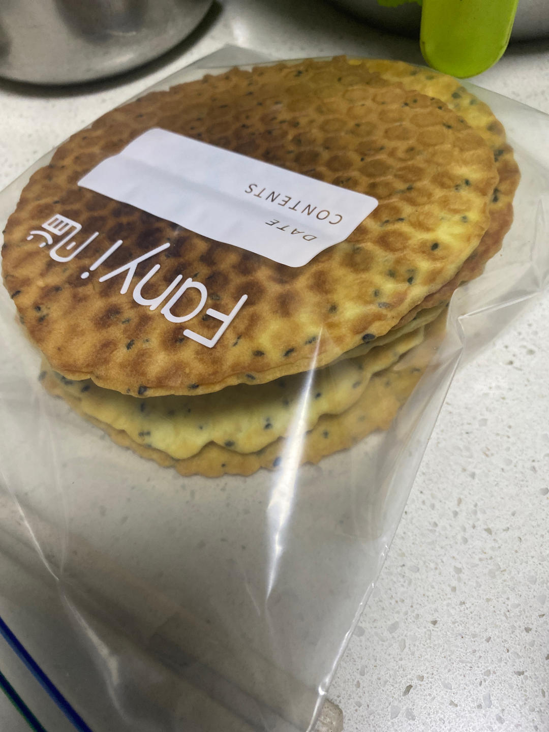 黑芝麻手工鸡蛋卷