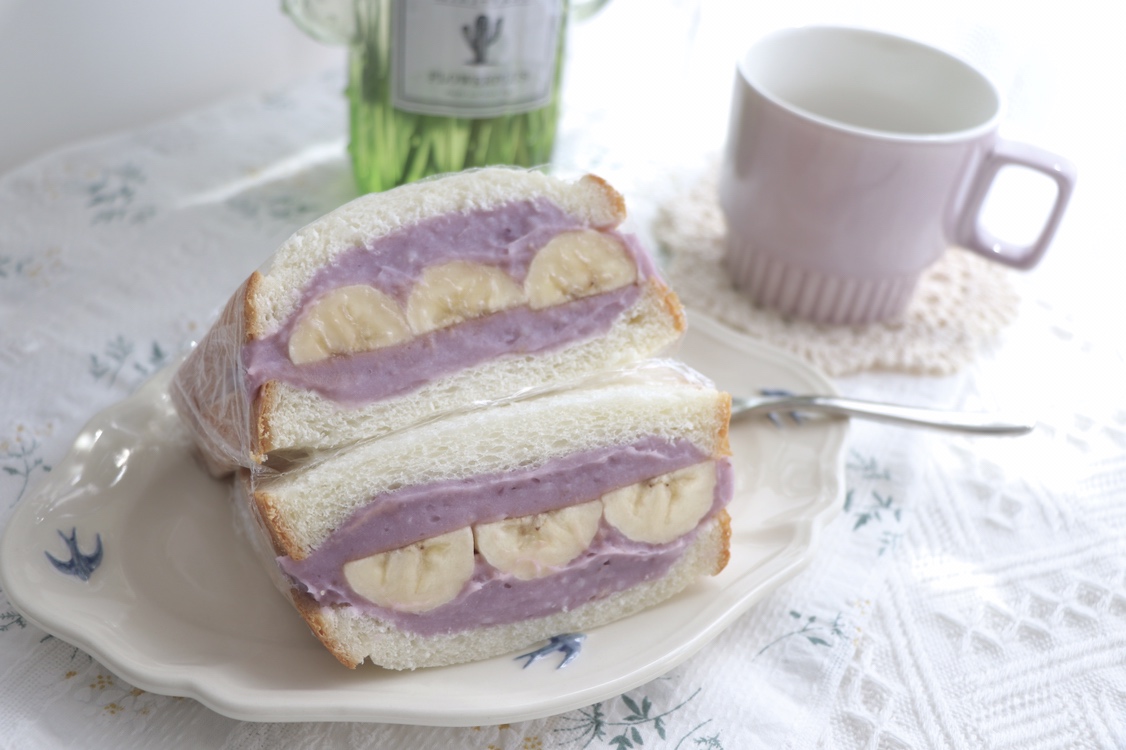 紫薯芋泥香蕉三明治