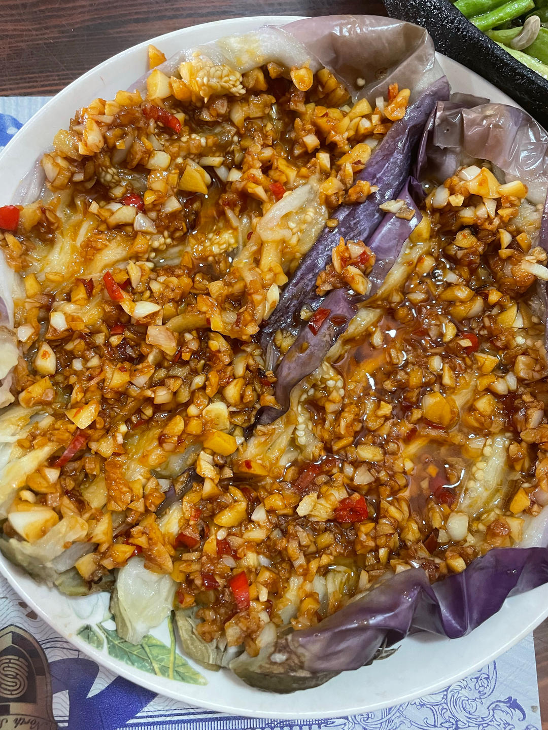 超级下饭的飘香剁椒蒜蓉蒸茄子🍆