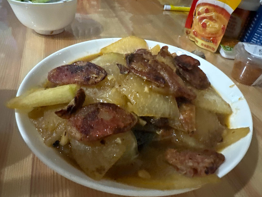腊肠海米冬瓜汤～主打一个鲜香好吃😋