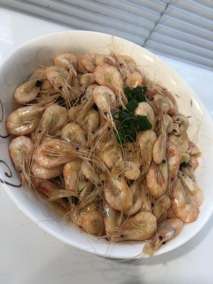 油爆白米虾