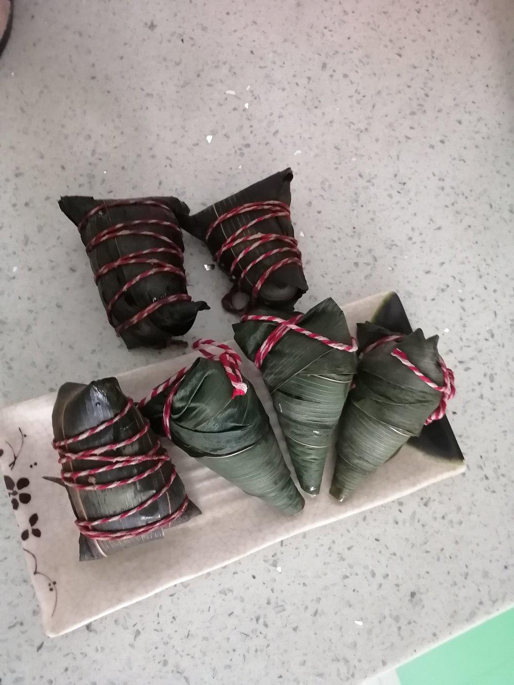 牛角粽包法