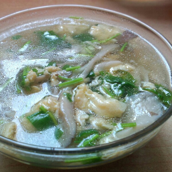 蘑菇鸡蛋汤