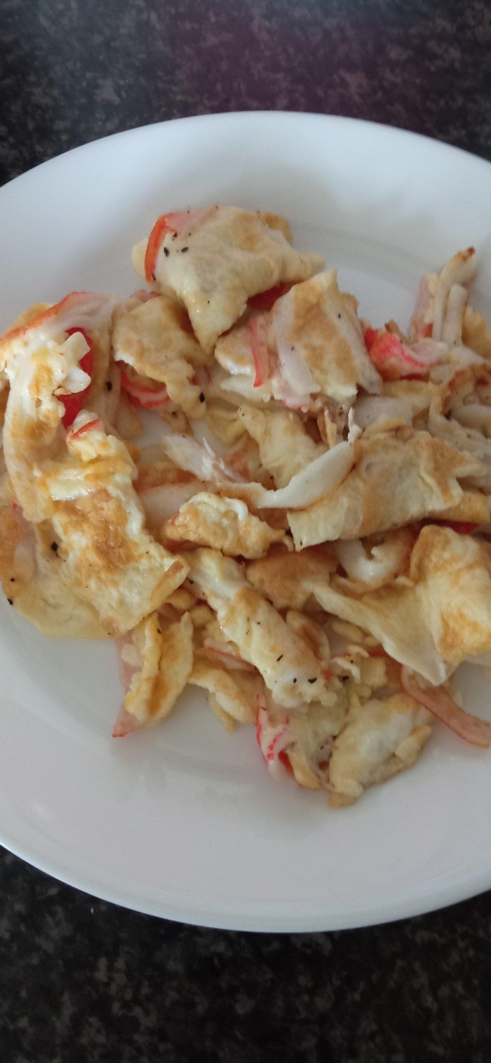 蟹柳滑蛋！鲜嫩到爆！