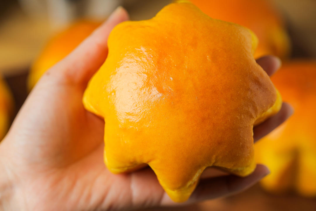 金灿灿南瓜星星面包