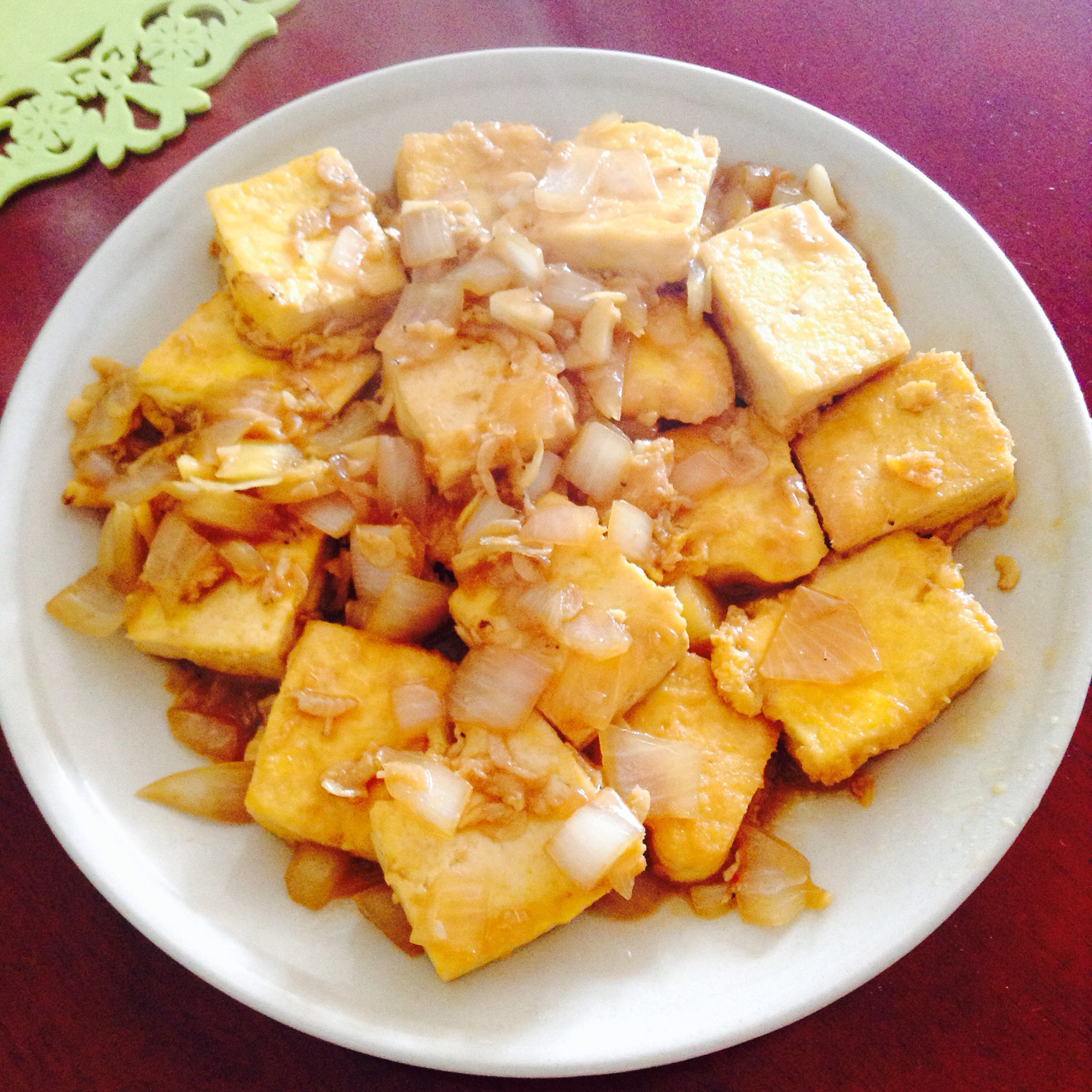 虾皮锅塌豆腐 （鲁菜）