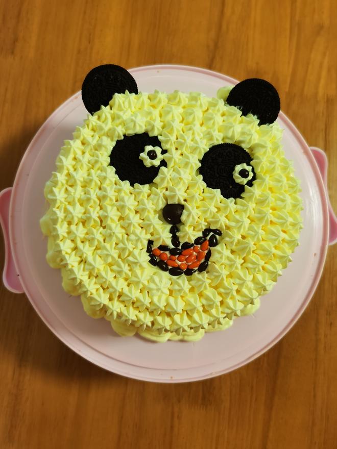 治愈熊猫蛋糕（８寸动物奶油复活蛋糕）的做法