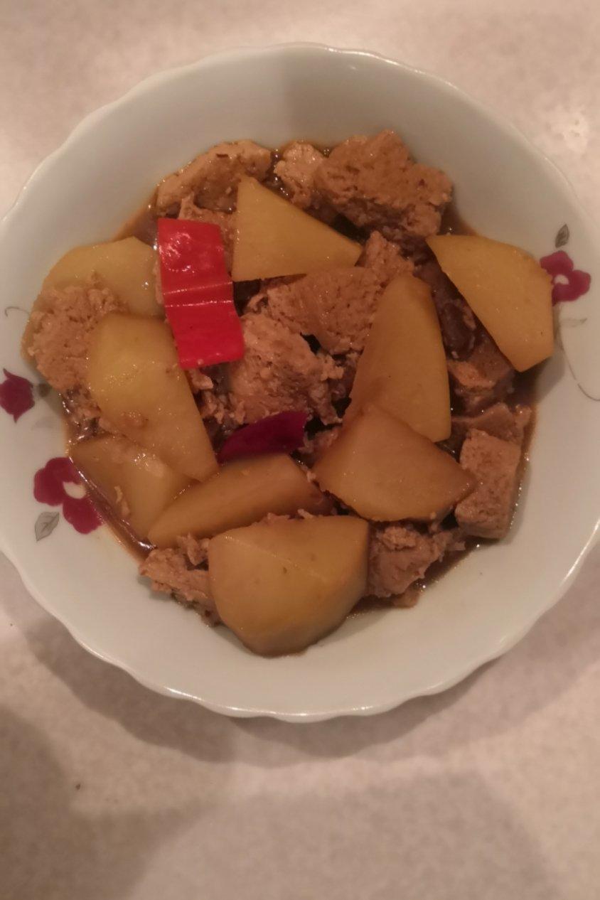 红烧冻豆腐