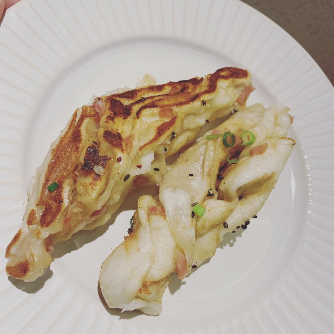 生煎肉松花卷