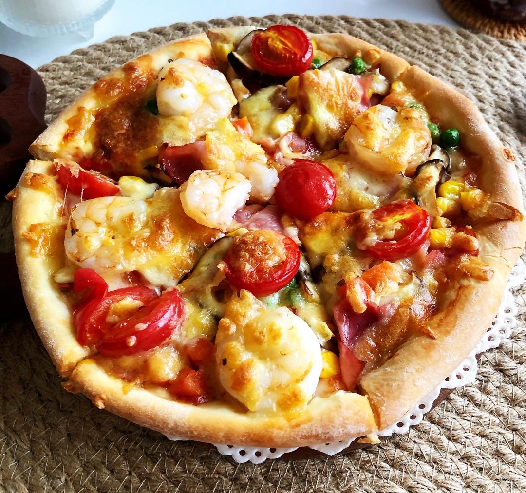 丸子麻麻love做的夏威夷菠萝火腿披萨