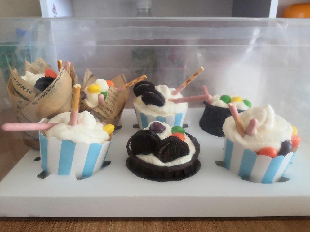 纸杯蛋糕 8寸戚风蛋糕的量