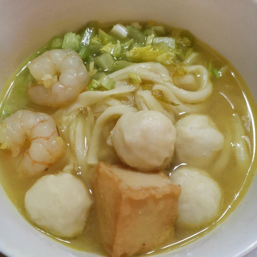 手机用户6886_mtdi做的咖喱鱼丸乌冬面