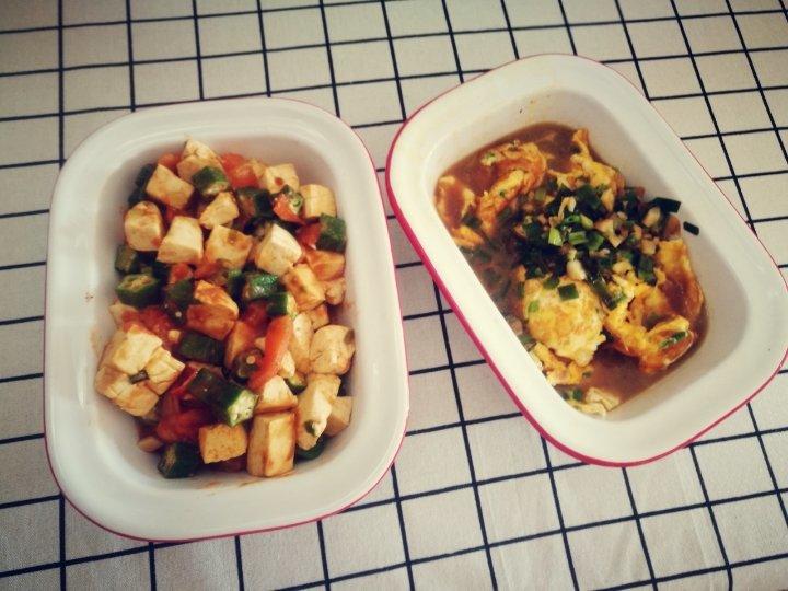 【健康三餐】味噌秋葵炒豆腐
