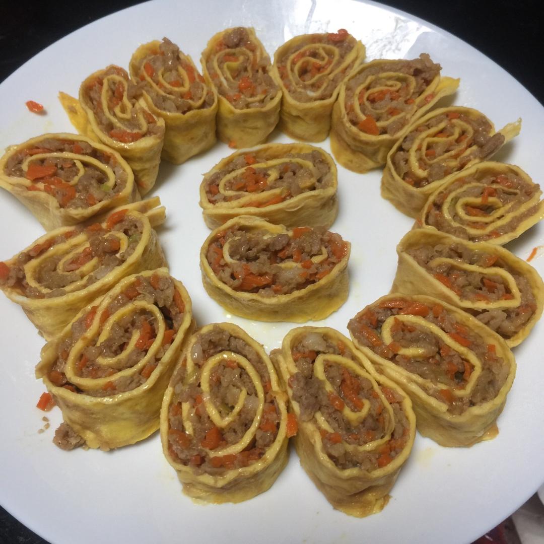 西兰花鸡胸肉蛋卷