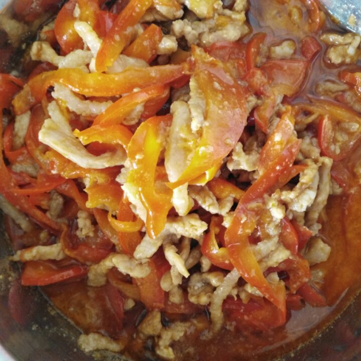 红椒肉丝（甜椒肉丝）