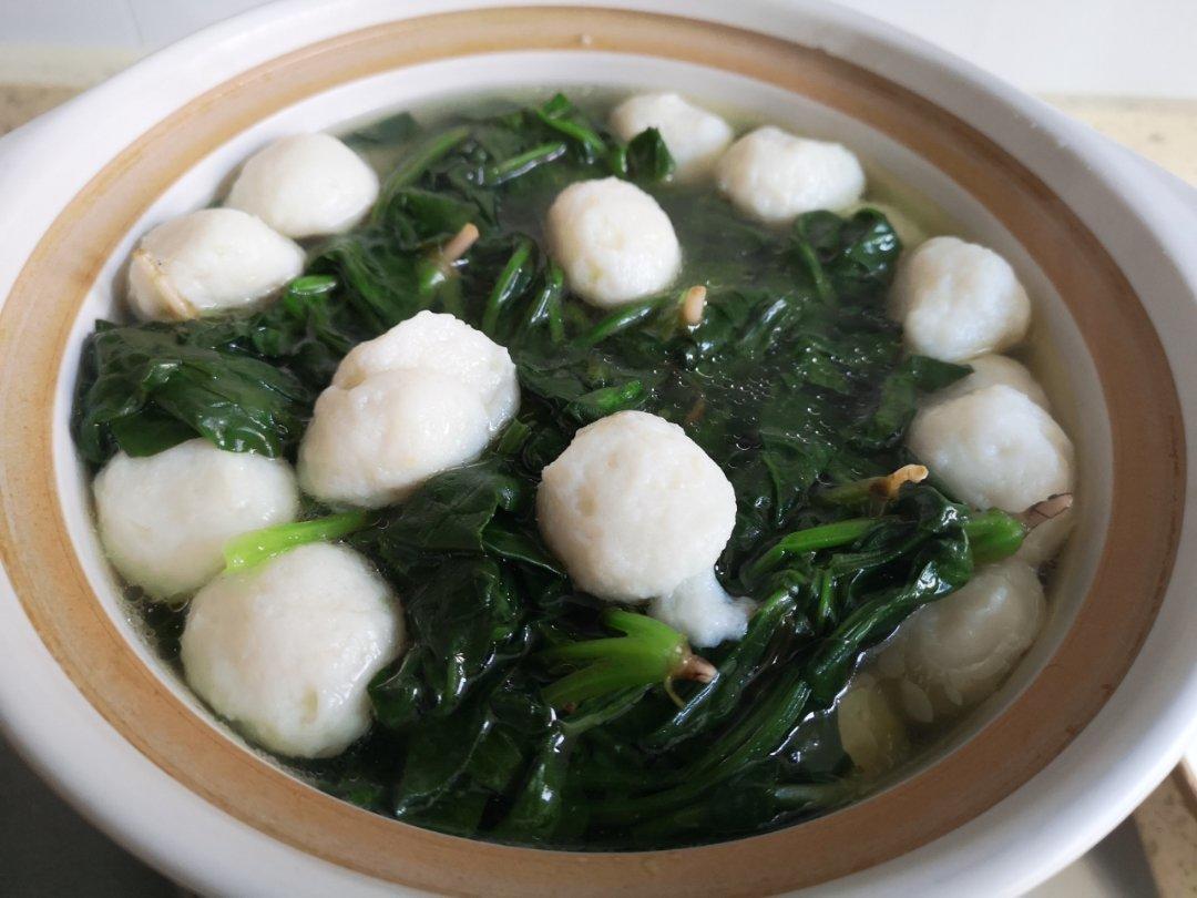 菠菜鱼丸汤