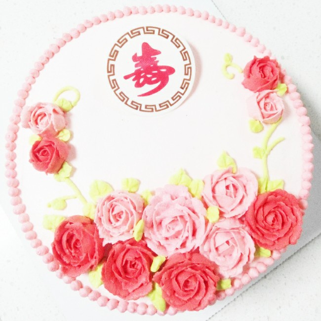 淡奶油裱花蛋糕