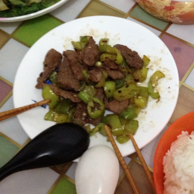 青椒牛肉