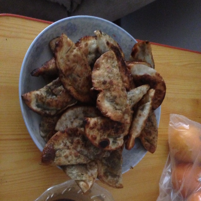 煎饺子