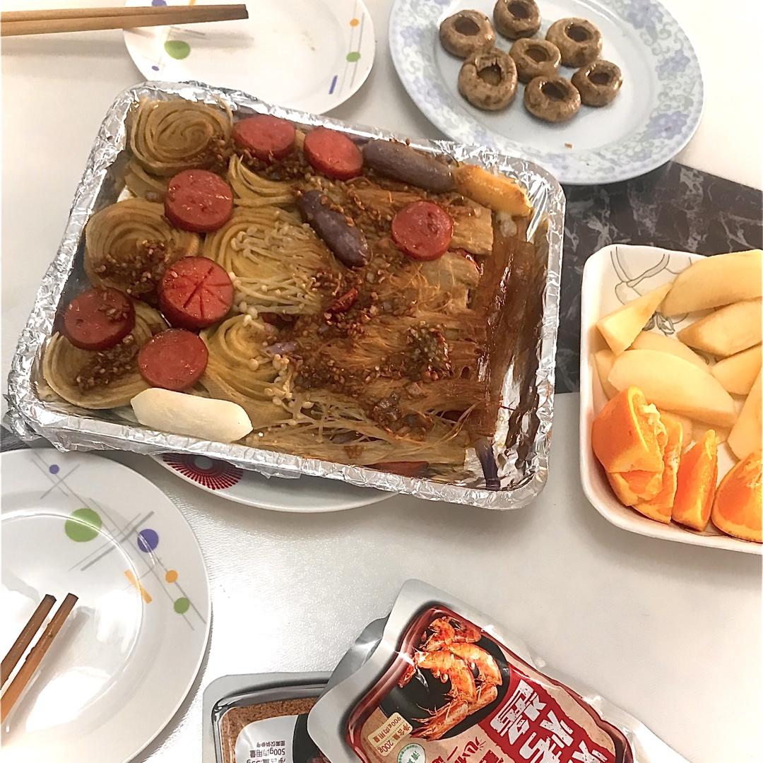 堂妈的蒜蓉豉油金针菇