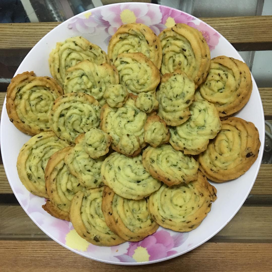 葱香曲奇——酥脆的咸味饼干