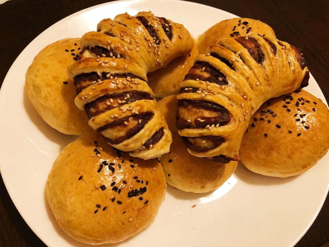 超柔豆沙面包