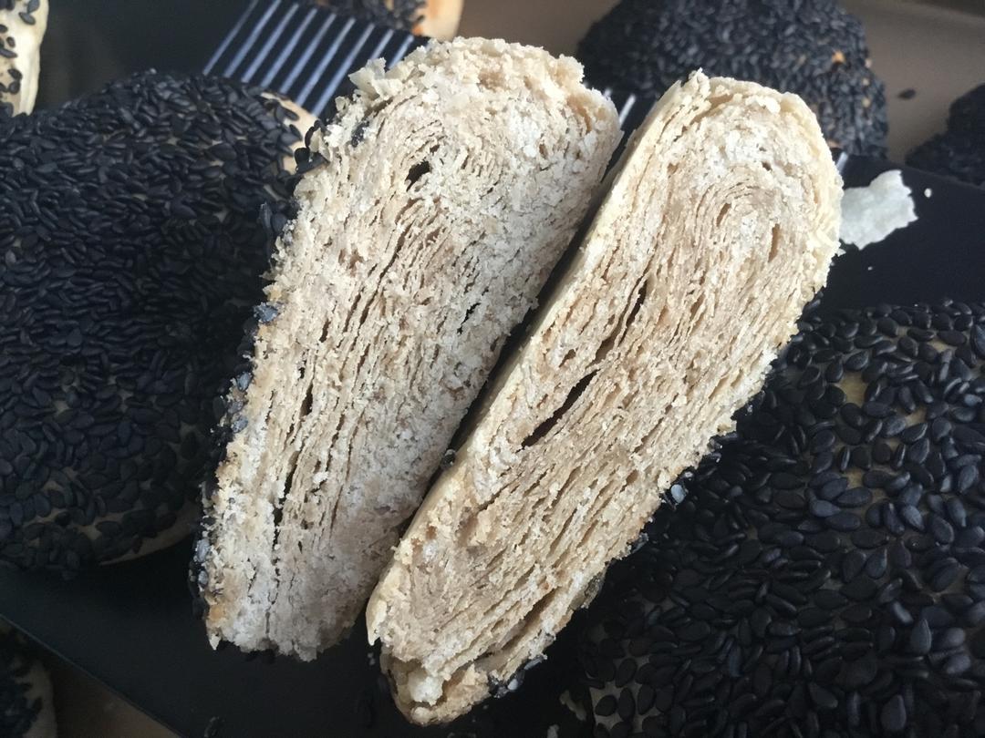 油酥芝麻千层火烧