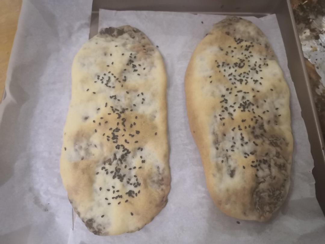 榨菜猪肉烤饼