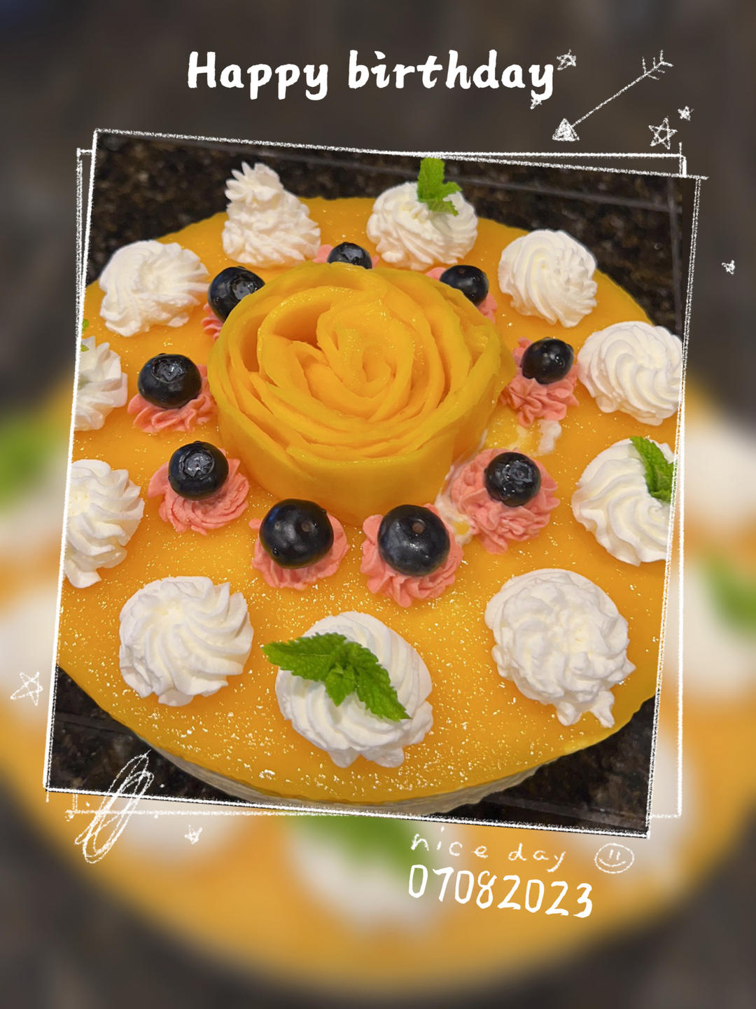 芒果慕斯蛋糕🍰（8寸）