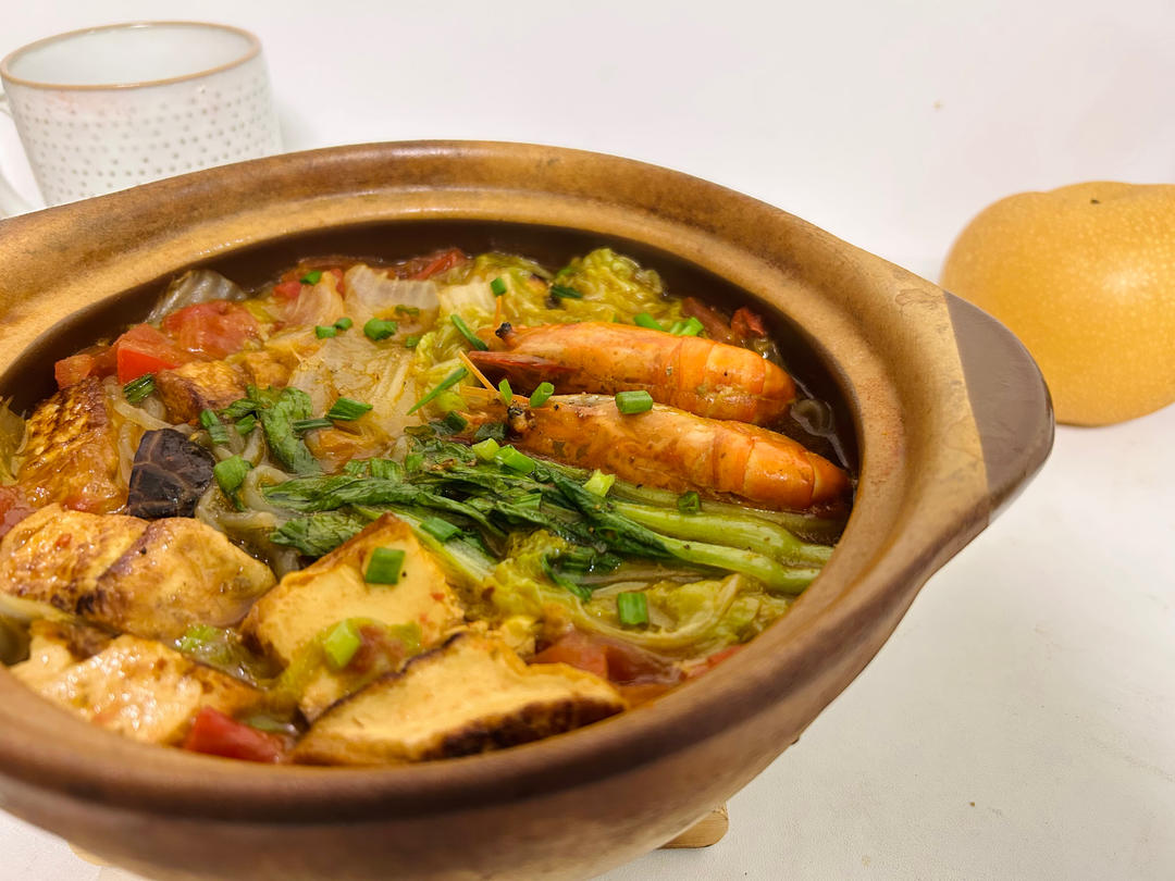白菜豆腐煲