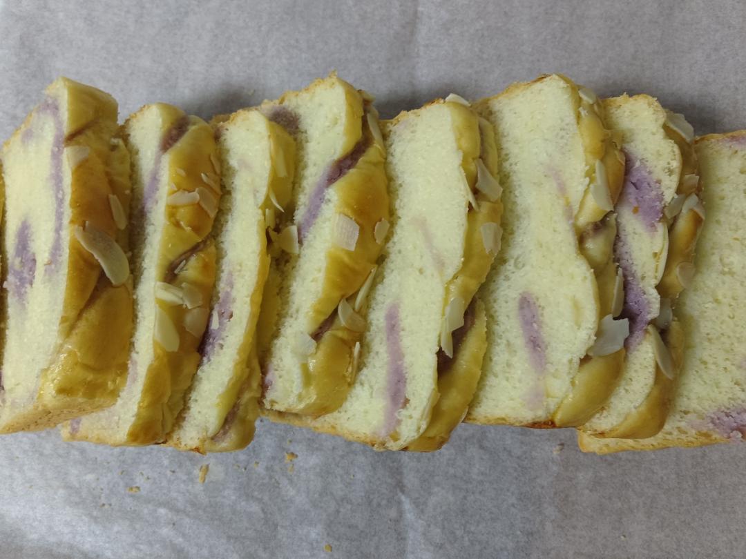 芋泥肉松吐司｜一包搞定咸甜党