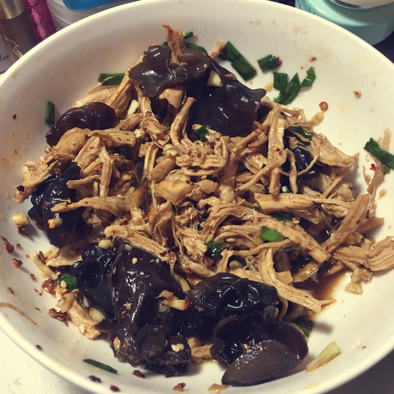 减脂健身｜凉拌手撕鸡丝（香辣&麻油版）