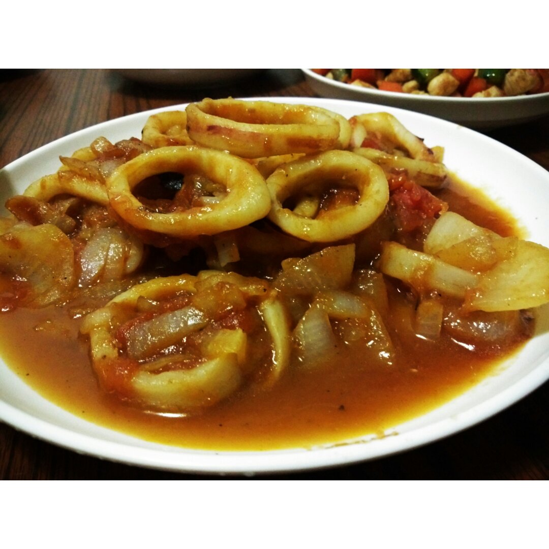 番茄鱿鱼圈