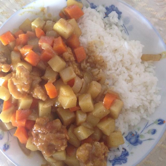 咖喱鸡块饭［妈妈再也不用担心我去德克士］
