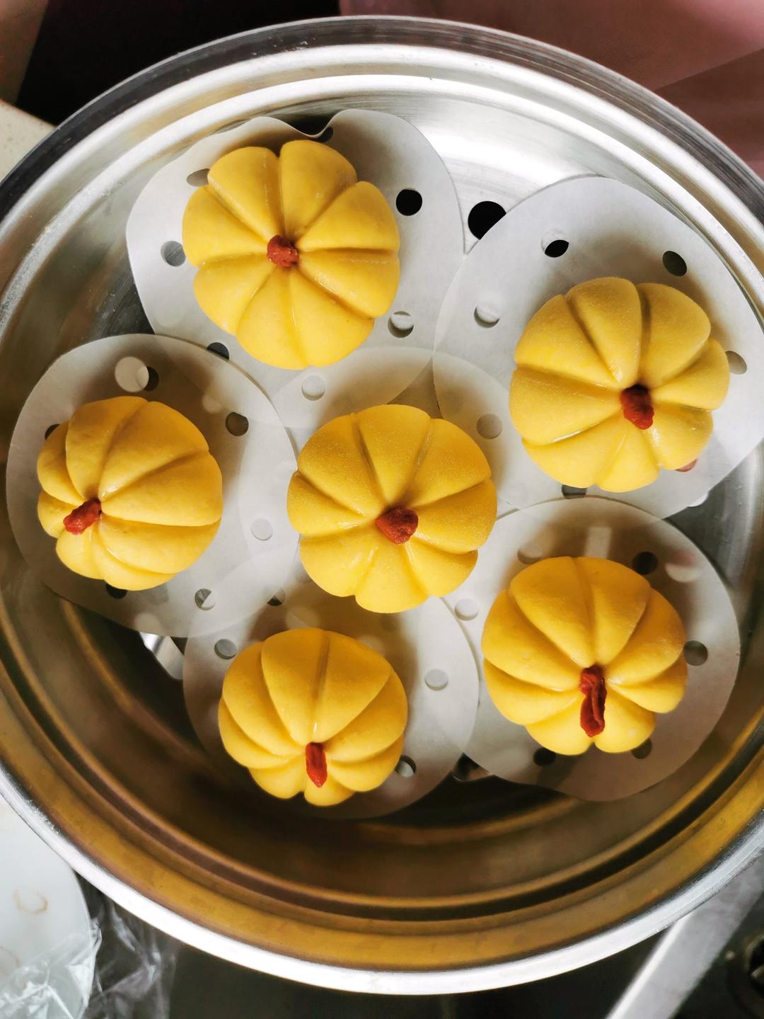 南瓜豆沙包【5月北鼎蒸炖锅食谱】