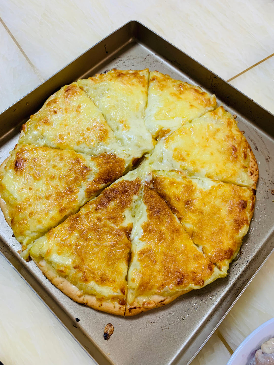 榴莲披萨及饼底制作