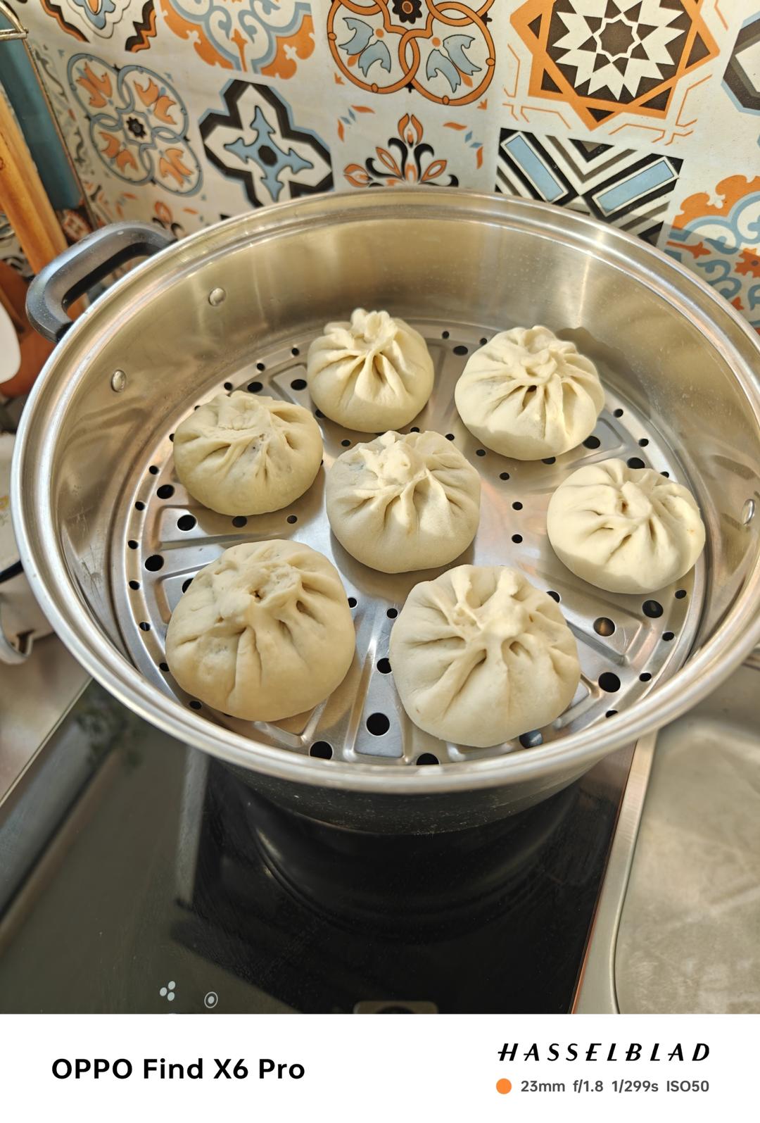 鲜肉豇豆包子