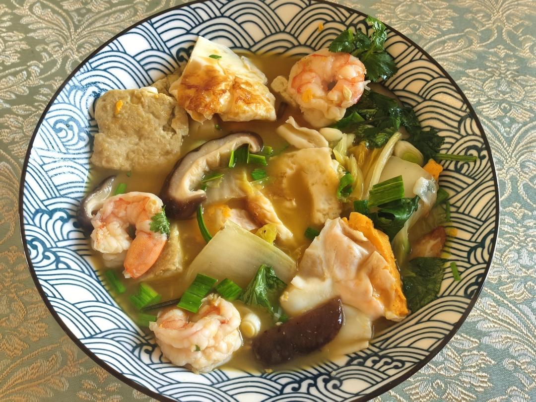 虾仁白菜豆腐减脂汤