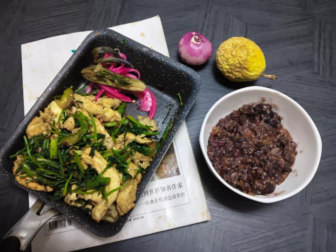 快手菜（四）鹅蛋炒香菜