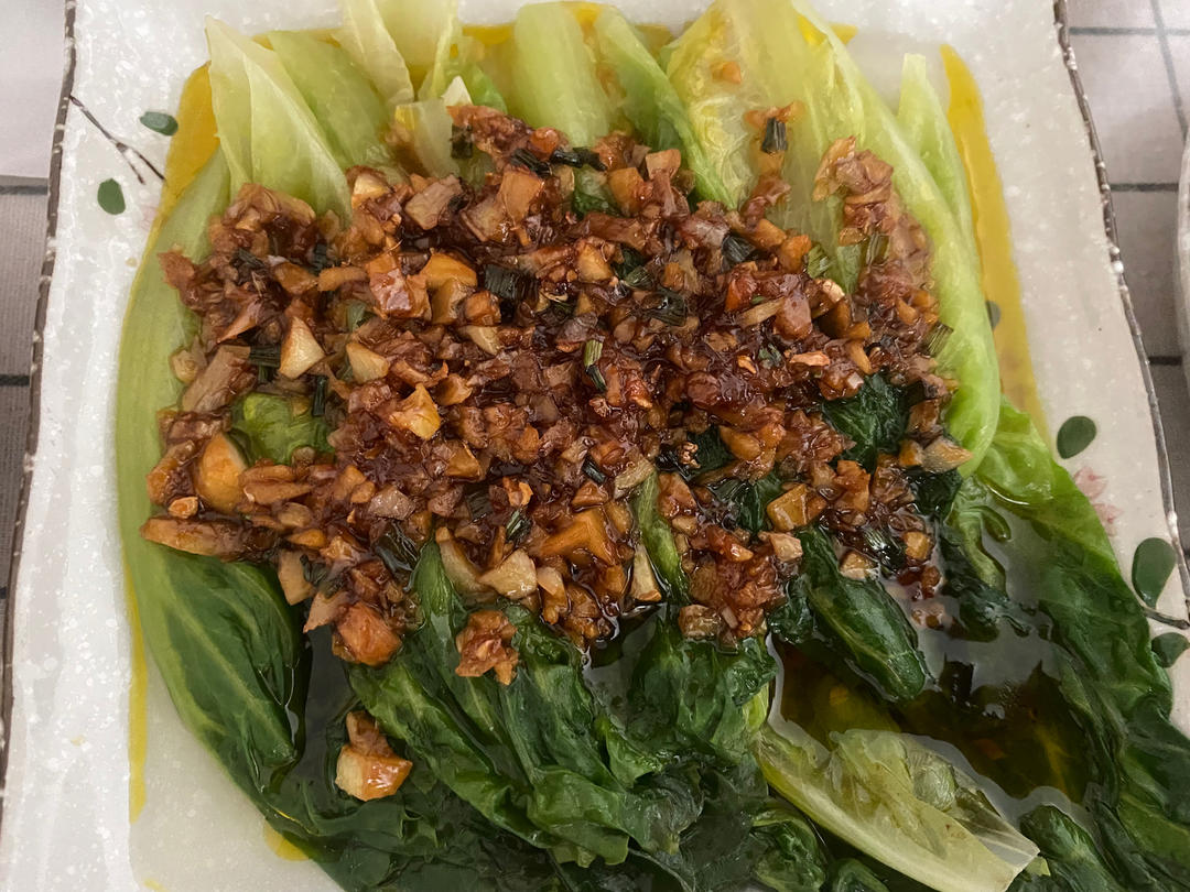 超级好吃低脂低热量的～蚝油生菜