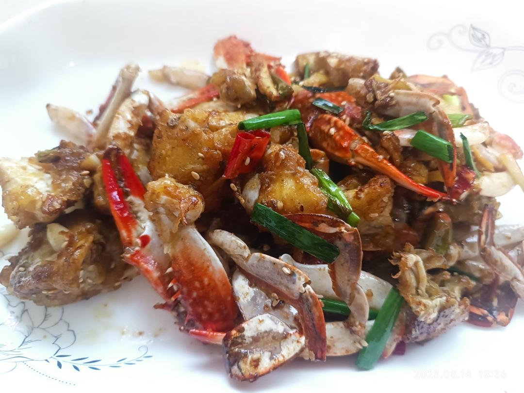 香爆梭子蟹