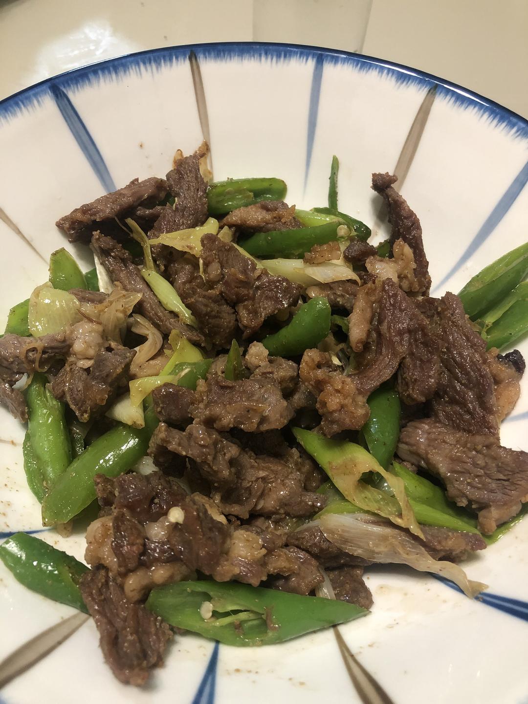 家常葱炒羊肉