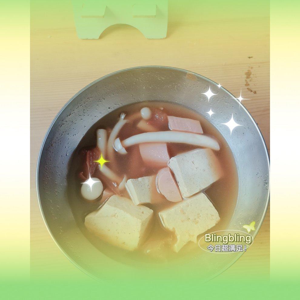 番茄豆腐海鲜菇汤