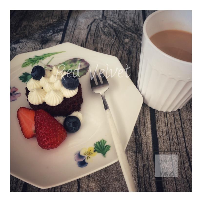 红丝绒杯子蛋糕（酸奶油Q弹版）Red velvet cupcake