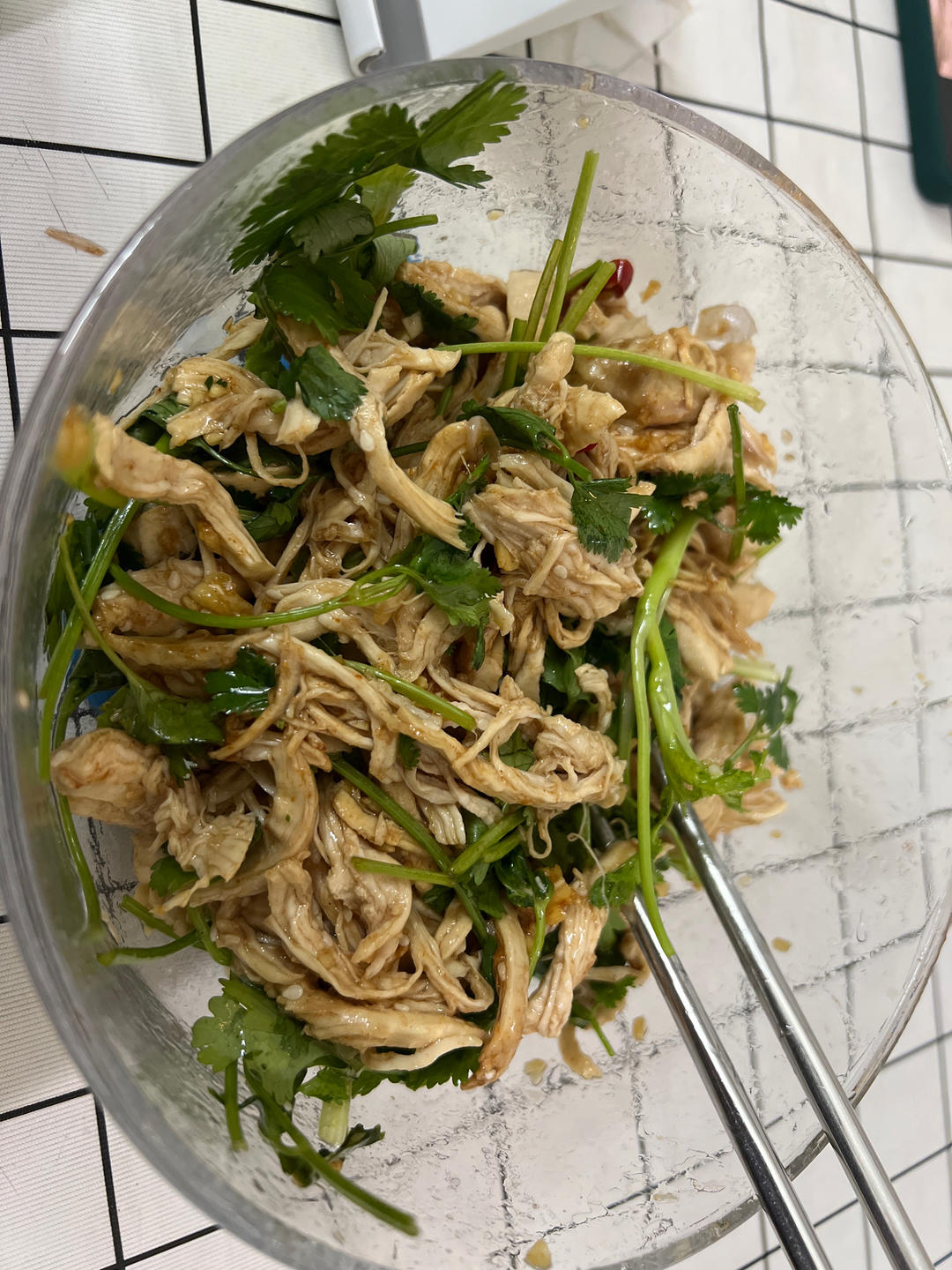 鸡胸肉这样做巨好吃❗️凉拌鸡丝😋低脂高蛋白