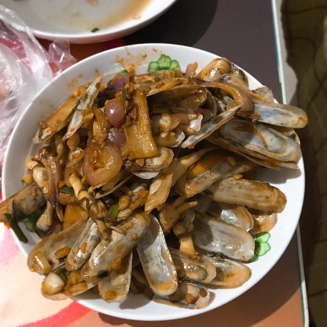 爆炒蛏子
