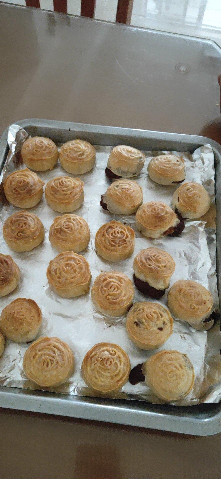 软皮绿豆饼皮薄馅足简单易做（无需开酥）