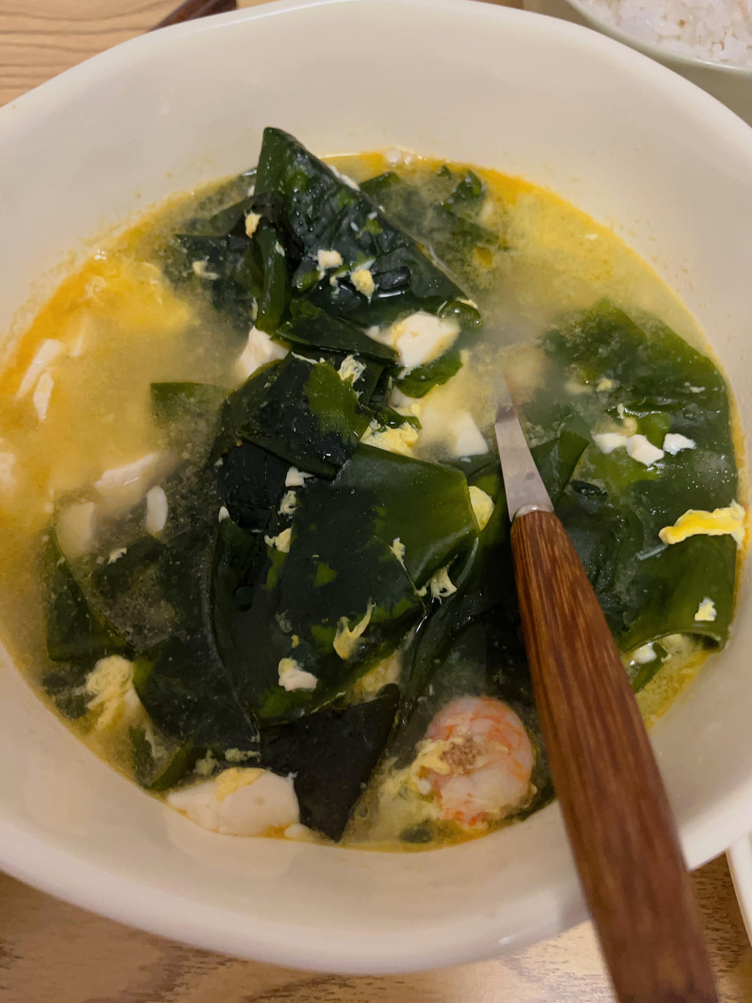 孩子增高汤 | 虾仁豆腐裙带菜汤