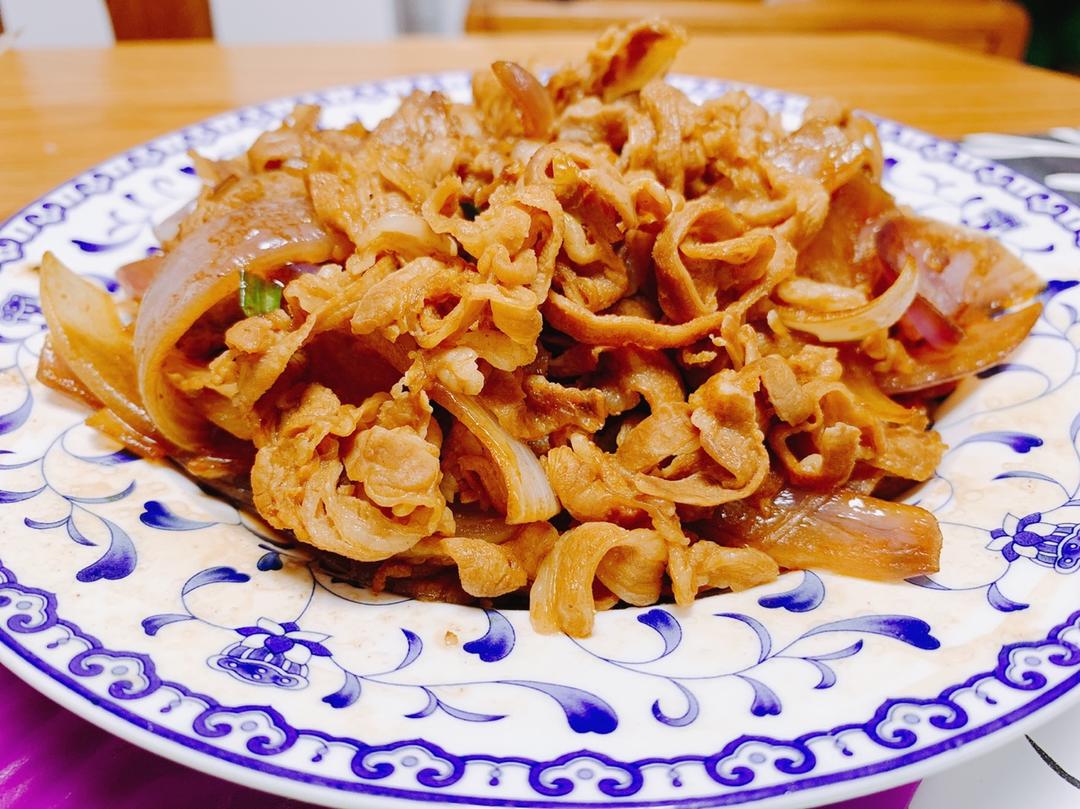 洋葱孜然羊肉片